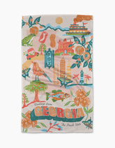 Greetings From Georgia Tea Towel